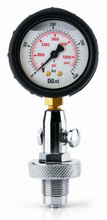 Scubatec diving cylinder test pressure gauge checker DIN