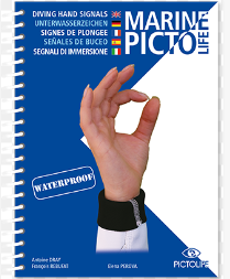 Diving hand sign book