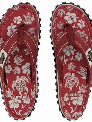 Gumbies Pacific Red Australia Strandschuhe flip-flop zehentrenner zehensandalen zehenslipper